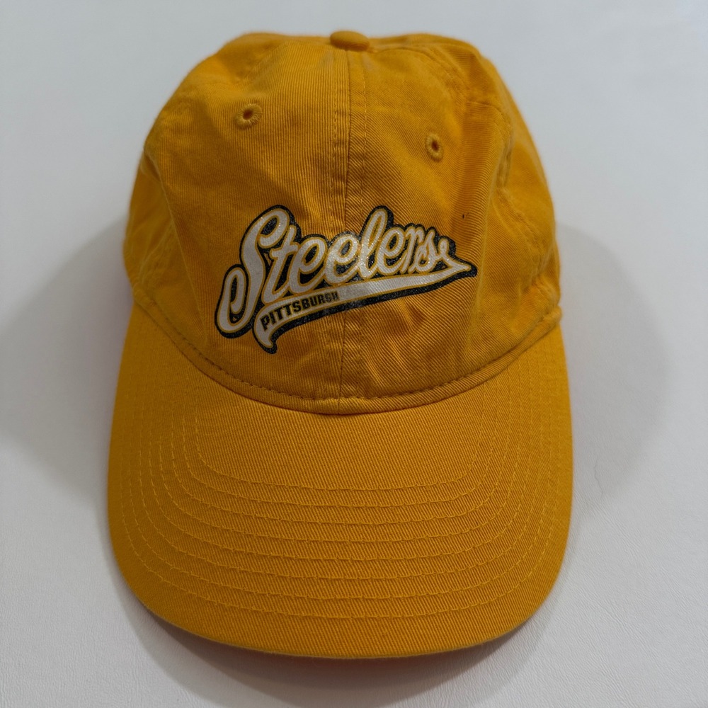 Reebok Pittsburgh Steelers Hat Women OSFA Yellow Good NFL Cotton Baseball Cap